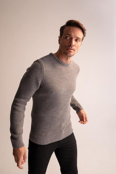 DeFacto Regular Fit Crew Neck Knitwear Sweater