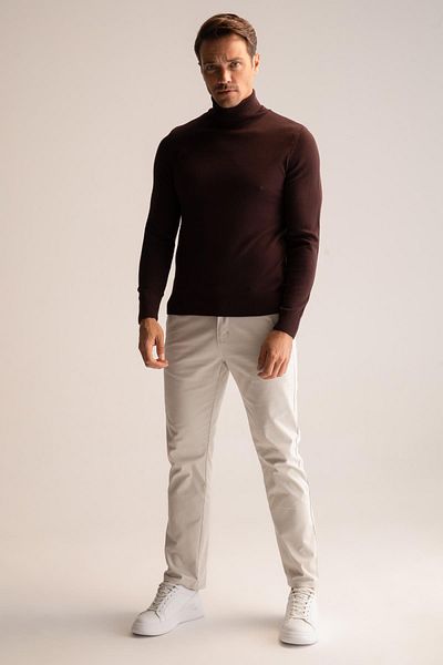 DeFacto Pulover de tricotaj cu gât slim fit