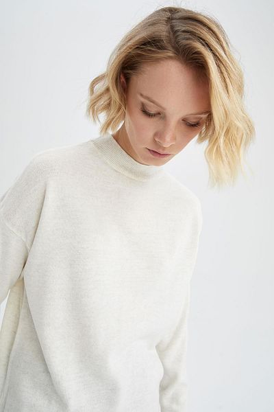 DeFacto Regular Fit Half Turtleneck Tunic S7514Az22Wn