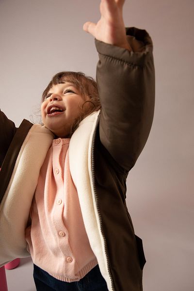 DeFacto Baby Girl Water Repellent Hooded Plush Lining Coat