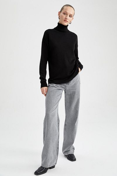 DeFacto Regular Fit Turtleneck Basic Tunic J4131Az22Wn