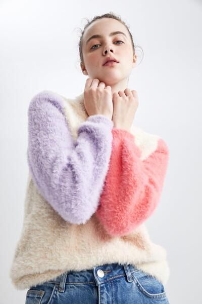 DeFacto Πουλόβερ ζιβάγκο με υπερμεγέθη X4918az22au