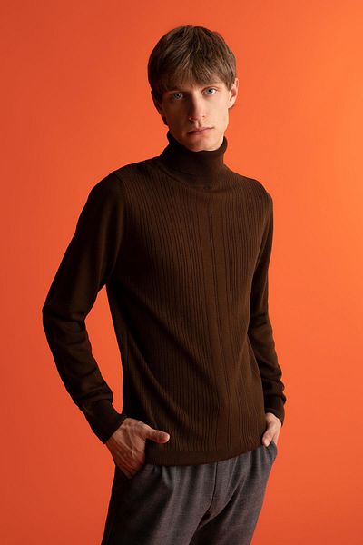DeFacto Slim Fit Turtleneck Turtleneck Knitwear Sweater X7391az22au