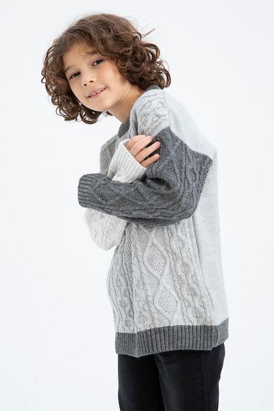 DeFacto Boy Oversize Fit Crew Neck Sweatshirt X9419A622Wn