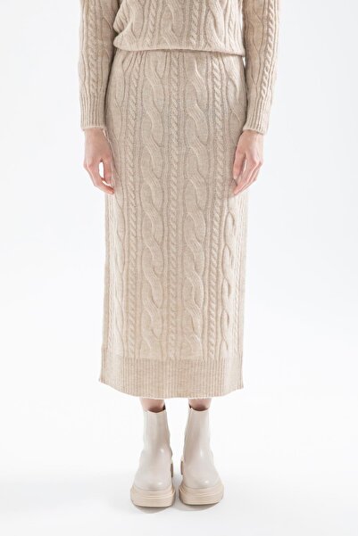 DeFacto Regular Fit Basic Knitwear Midi Skirt