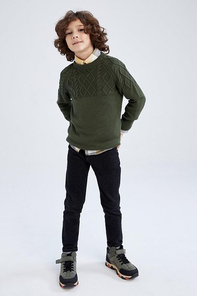 DeFacto Boy's Crew Neck Sweater