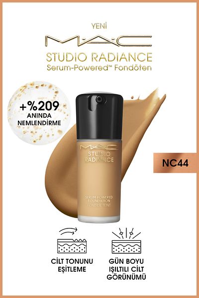 M.A.C Studio Radiance NC44 Powered for Plump and Shimmering Skin™ Serum Foundation 30 ml