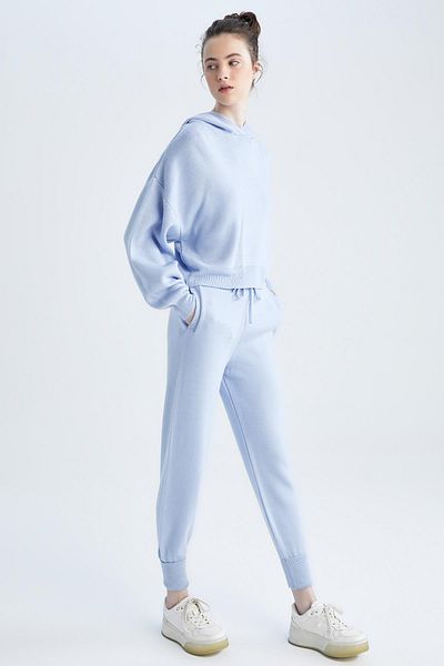 DeFacto Basic-Jogger-Strickhose – Taschen, Gummi-Taillenschnürung R1701az22au