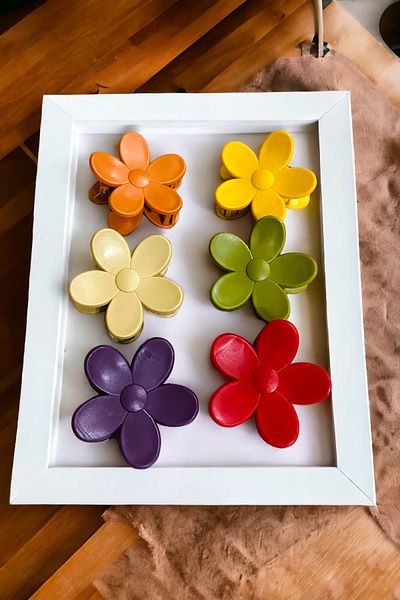 AYMETA TİCARET Model Daisy 6 Bucăți 6 Cm Cataramă de dimensiuni mari