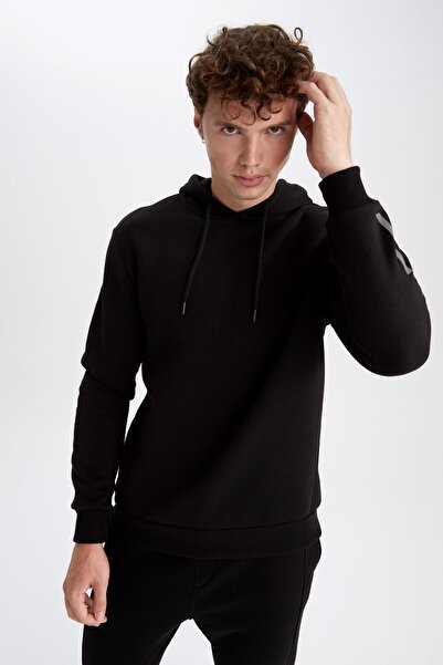 DeFacto Fit Standart Fit Kapüşonlu Sweatshirt