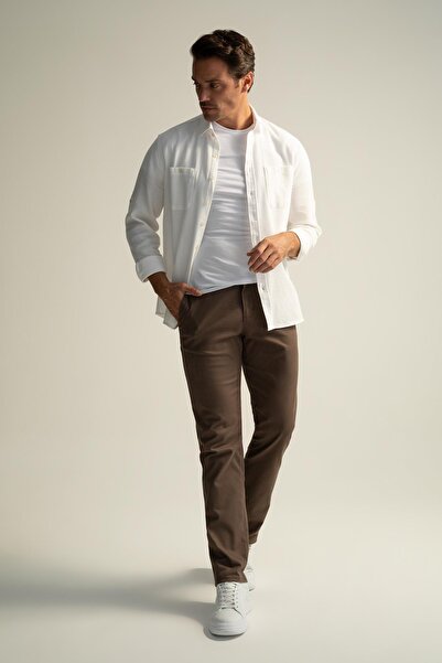 DeFacto Regular Fit Basic Chino Trousers
