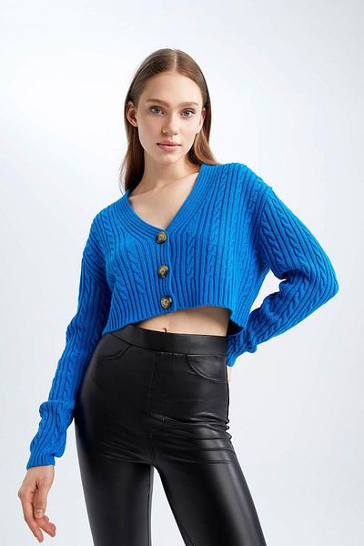 DeFacto Cardigan Coool Regular Fit cu decolteu în V U3724az22wn