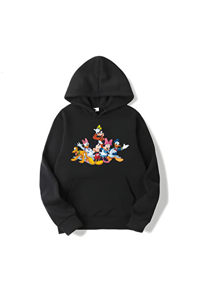 MAGORS SVART WEAR Hanorac cu mânecă lungă din bumbac imprimat Mickey