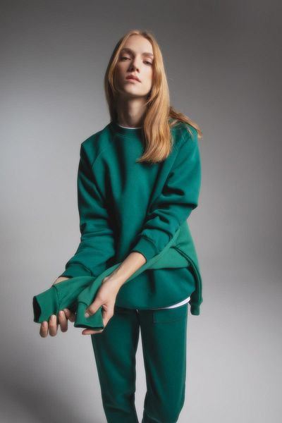 DeFacto Silná mikina Oversize Fit Crew Neck Tkanina