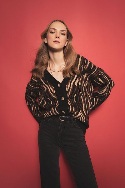 DeFacto Relax Fit V-Neck Cardigan