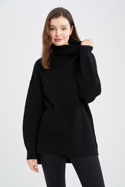 DeFacto Oversize Fit Turtleneck Tunic