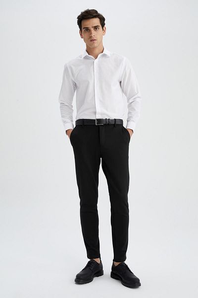 DeFacto Slim Fit Valentine's Day Poplin Long Sleeve Shirt