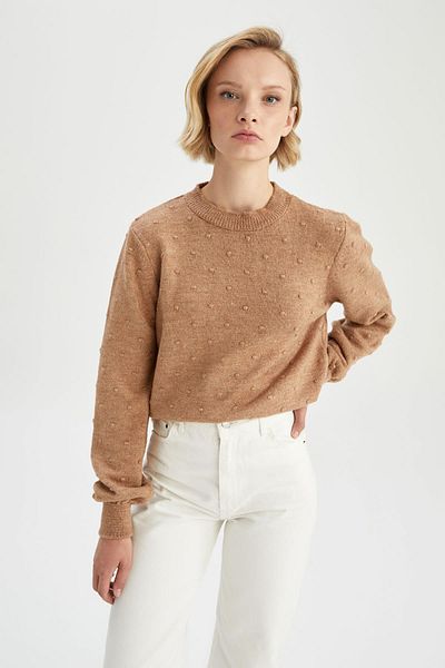 DeFacto Relax Fit Crew Neck Sweater