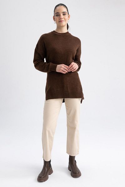 DeFacto Relax Fit Crew Neck Tunic