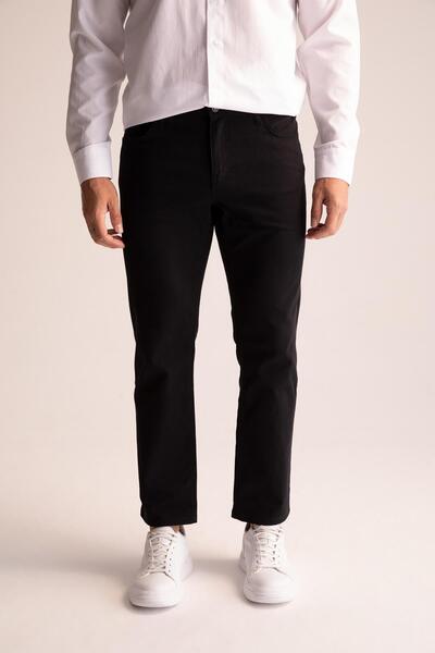 DeFacto Regular Fit Chino Canvas Trousers