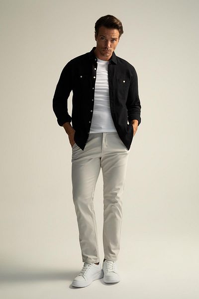 DeFacto Chino-Canvas-Hose mit normaler Passform U6625az22au