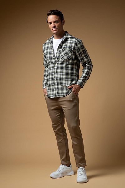 DeFacto Jogger Fit Lace Waist Chino Παντελόνι