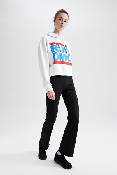 DeFacto Střih Regular Fit Tepláky s vysokým pasem a širokými nohavicemi