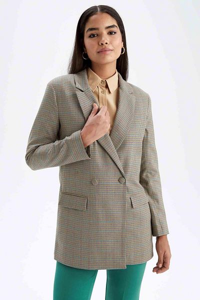 DeFacto Regular Fit Shirt Collar Blazer
