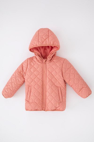 DeFacto Baby Girl Hooded Fleece Lined Coat