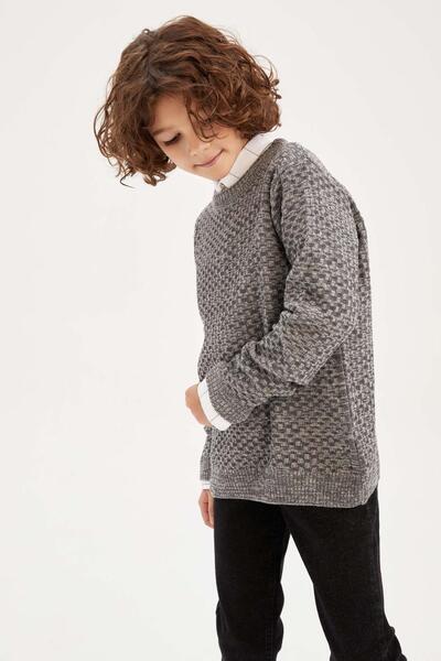 DeFacto Chlapecký svetr Regular Fit Crew Neck