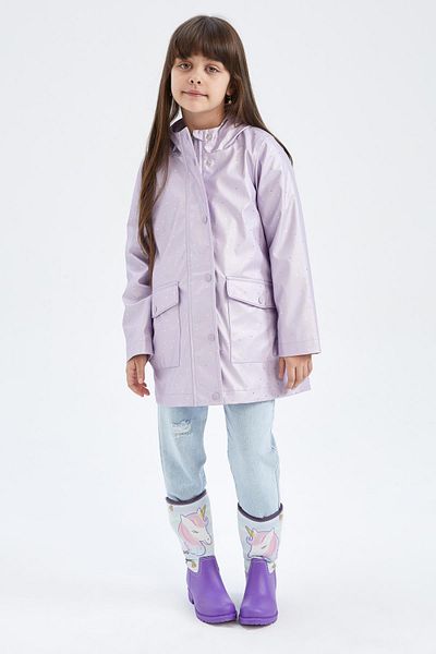 DeFacto Girl's Waterproof Hooded Raincoat Z0144a623sp