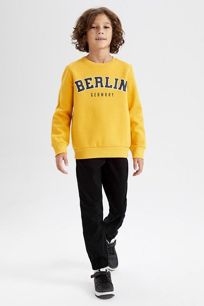 DeFacto Boy's Crew Neck Sweatshirt