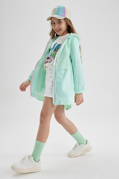 DeFacto Girl's Waterproof Hooded Raincoat Z0237a623sp