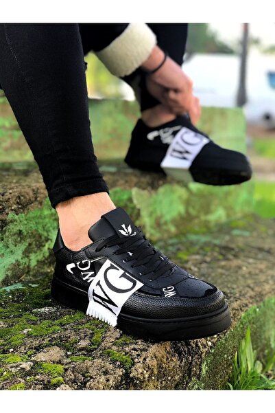 Genel Markalar WG202 Kömür Beyaz Erkek Günlük Ayakkabı WG202 iwie