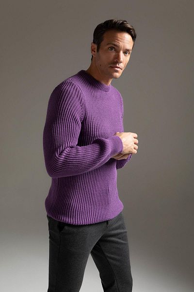 DeFacto Slim Fit Crew Neck Knitwear Sweater
