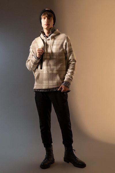 DeFacto Relax Fit Hooded Sweatshirt