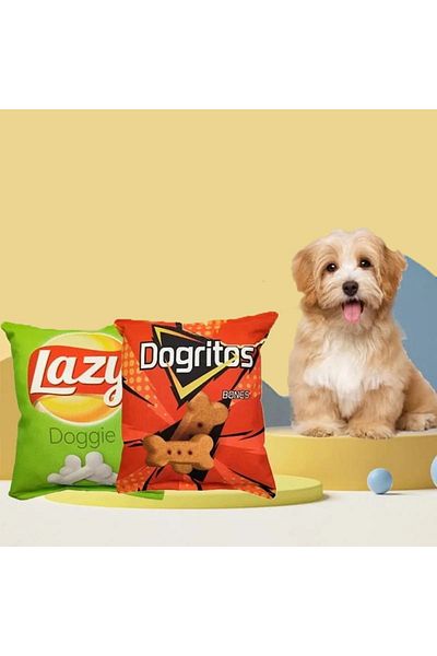 TİNEKE Crisps Durable Sound Dog Toy (Dogritos) 1 Piece