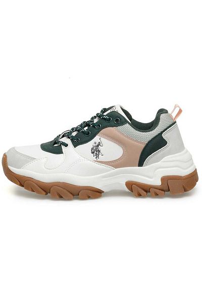 U.S. Polo Assn. يو اس بولو اسنتراكي 3PR101416511 حذاء رياضي كاجوال نسائي أبيض