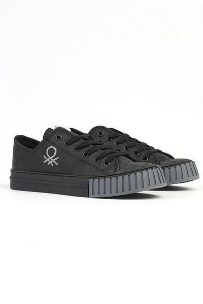 Benetton ® |   Bn-30546 - 3374 Black Gray - Men's Sports Shoes