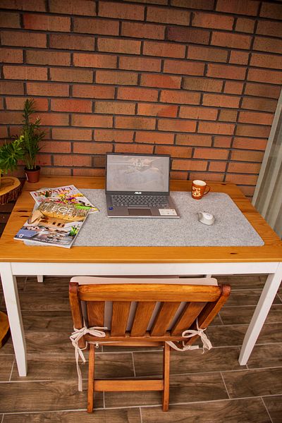 garaccu Desktop Organizer Computer and Mouse Mat Pad 50x100 Cm Gray