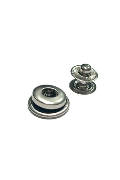 trimist 15 Mm Cover Set of 4 Snaps (BOTTOM PARTS 12.5 MM) - Stainless Steel - 100 Sets
