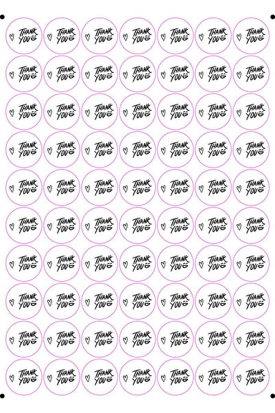 YükselExport THANK YOU ADHESIVE LABEL 350 PIECES