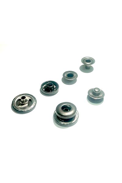 trimist 15 Mm Cover 4-Piece Snap Set (BOTTOM PARTS 12.5 MM) - Stainless Steel - Black Nickel - 100 Sets