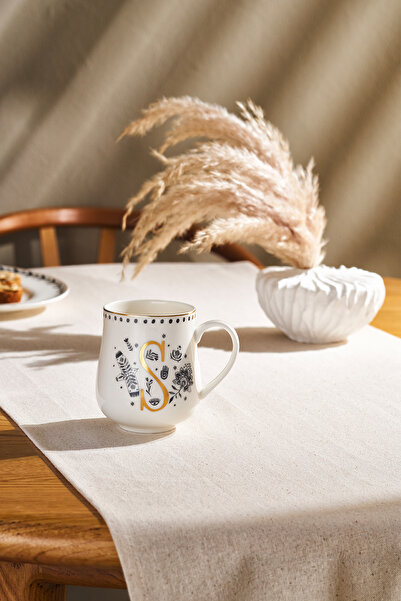 Emsan Artisan S Letter New Bone Mug 220 ml