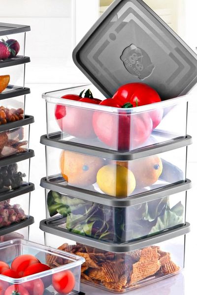 Open Home Concept Set of 12 Square Microwave & Freezer Compatible Trio Storage Container X4 0.75 Lt/1 Lt/1.5 Lt