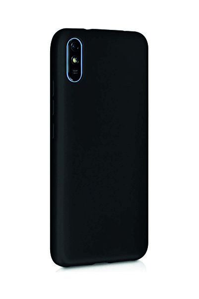 eonaks Xiaomi Redmi 9a Kılıf Kamera Korumalı Silikon Rubber Arka Kapak