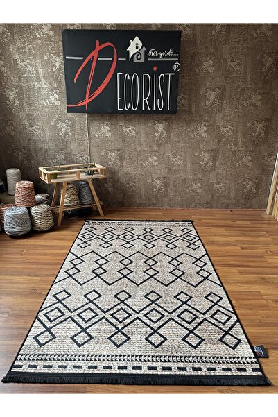 DECORİST RUSTİK DESENLİ KAYMAZ ÖZELLİKLİ DOKUMA TABAN YIKANABİLİR KİLİM