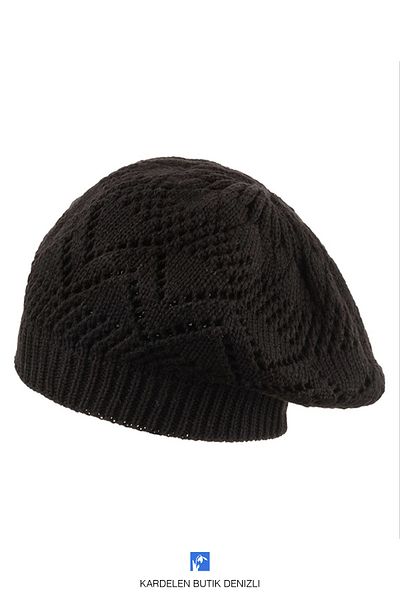 Kardelen Butik Denizli High Quality Knitted Painter Beret