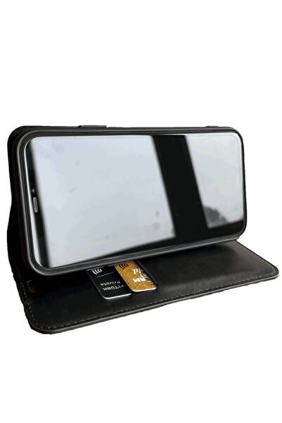 eonaks Samsung Galaxy A2 Core Cüzdanlı Kapaklı Kılıf Kartlıklı Standlı Kopçalı