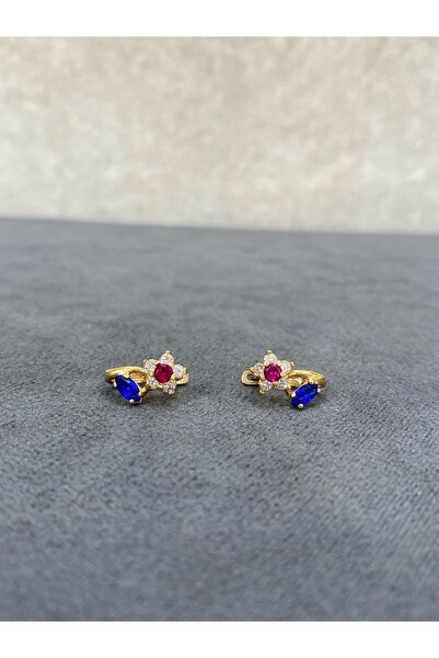 ARSLANTAŞ 1989 14 Ayar Altın Çiçekli Çocuk Küpesi